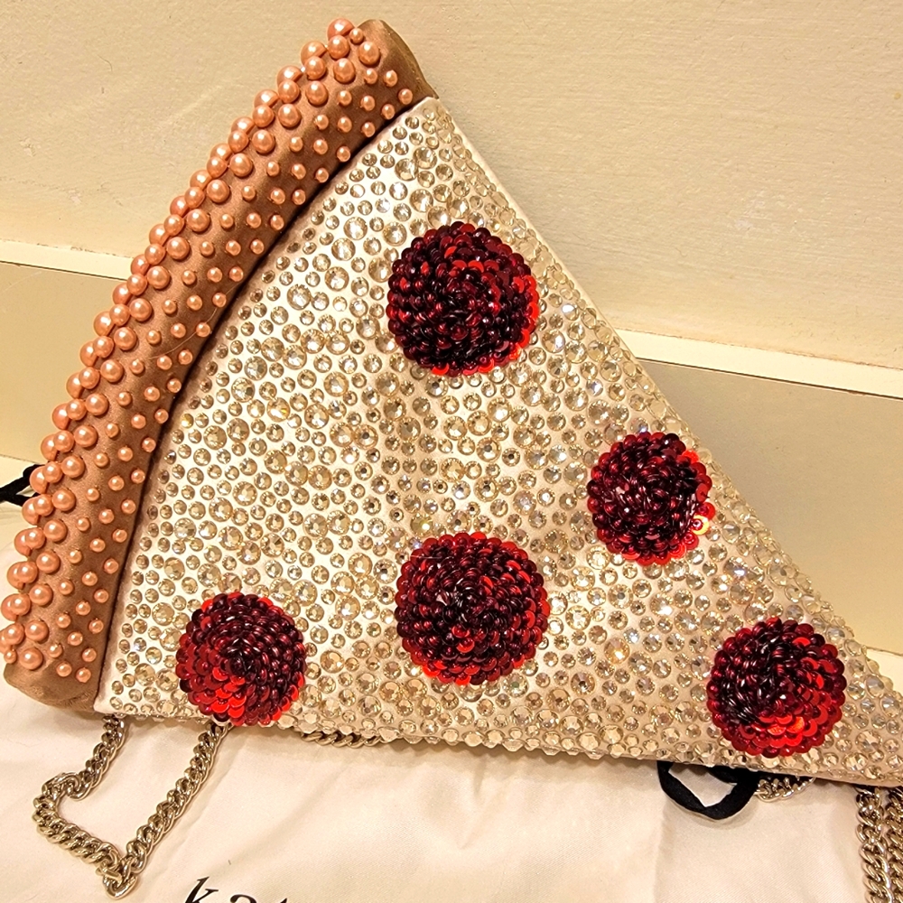 Kate Spade Slice 3D Pizza Crossbody Bag
